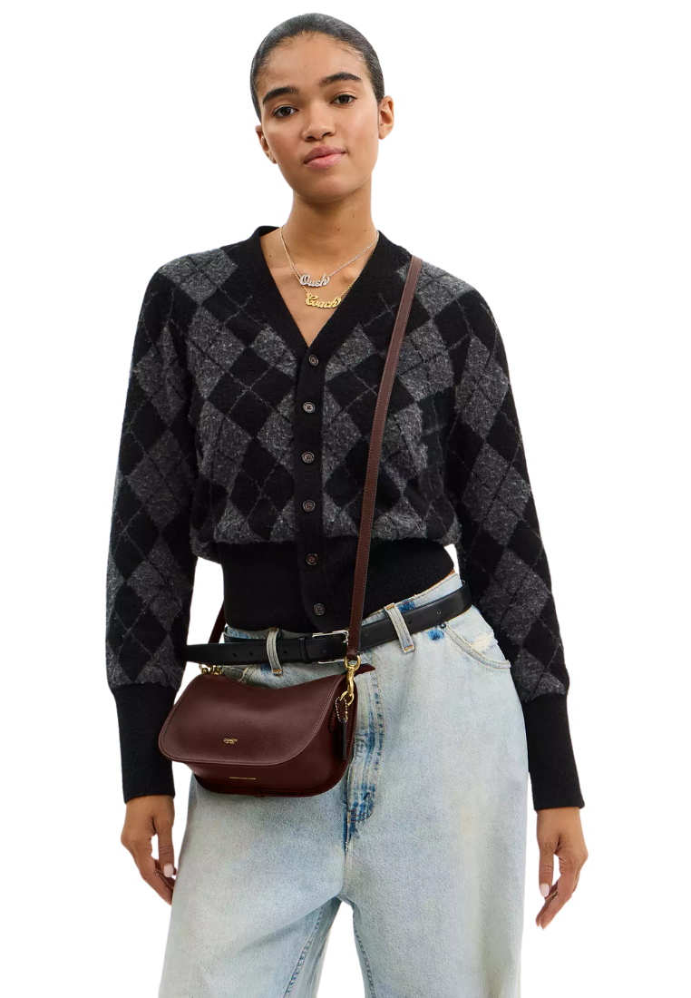 ( PREORDER ) Coach Waverly Bag Shoulder Bag In Brass Maple CCC36