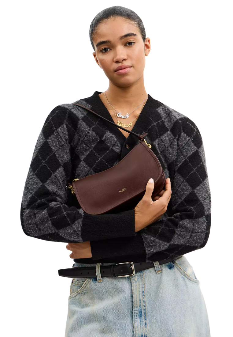 ( PREORDER ) Coach Waverly Bag Shoulder Bag In Brass Maple CCC36