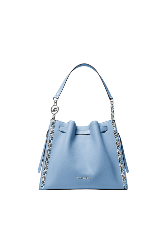 ( PREORDER ) Michael Kors Mina Large Chain Shoulder Bag In Light Sky 35H3S4ML3I