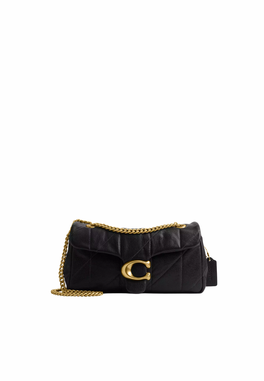 ( PREORDER ) Coach Tabby 26 With Quilting Shoulder Bag In Brass Black CCW83