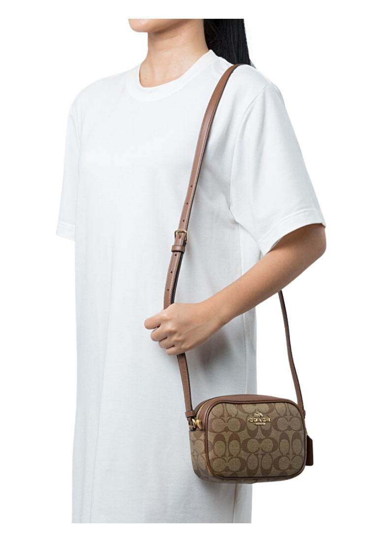 Coach Mini Jamie Camera Bag In Khaki Saddle C9926