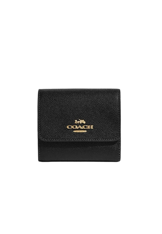 Coach Small Trifold Wallet CF427 In Black