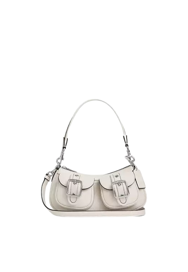 ( PREORDER ) Coach Ashton Shoulder Bag In Silver Chalk CM079
