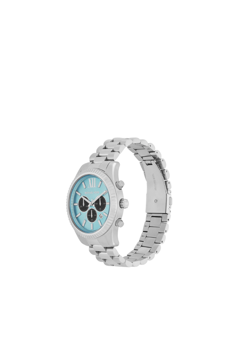( PREORDER ) Michael Kors Oversized Lexington Silver-Tone Watch Watches In Silver MK9165