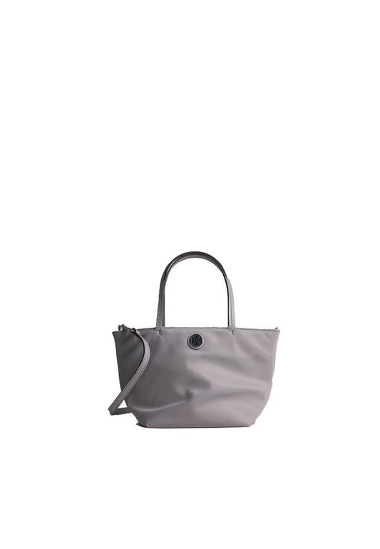 Tory Burch Ella Nylon Mini Tote Bag In Bay Gray 167913