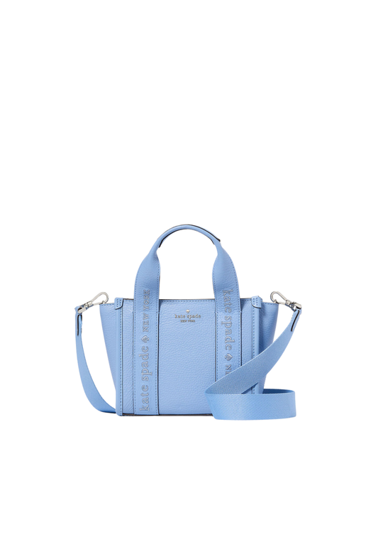 Kate Spade Kip Leather Mini Tote Bag In Periwinkle Sky KL936