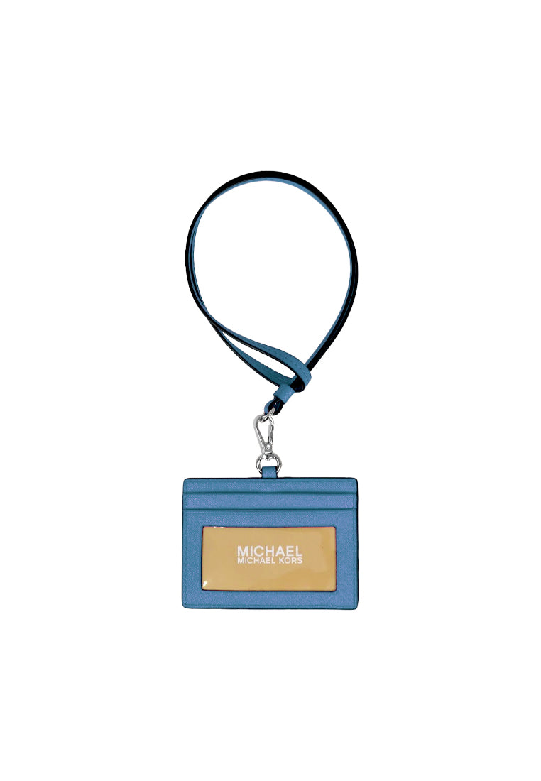 Michael Kors Jet Set Travel Lanyard Saffiano Leather In Teal 35S3STVD3L