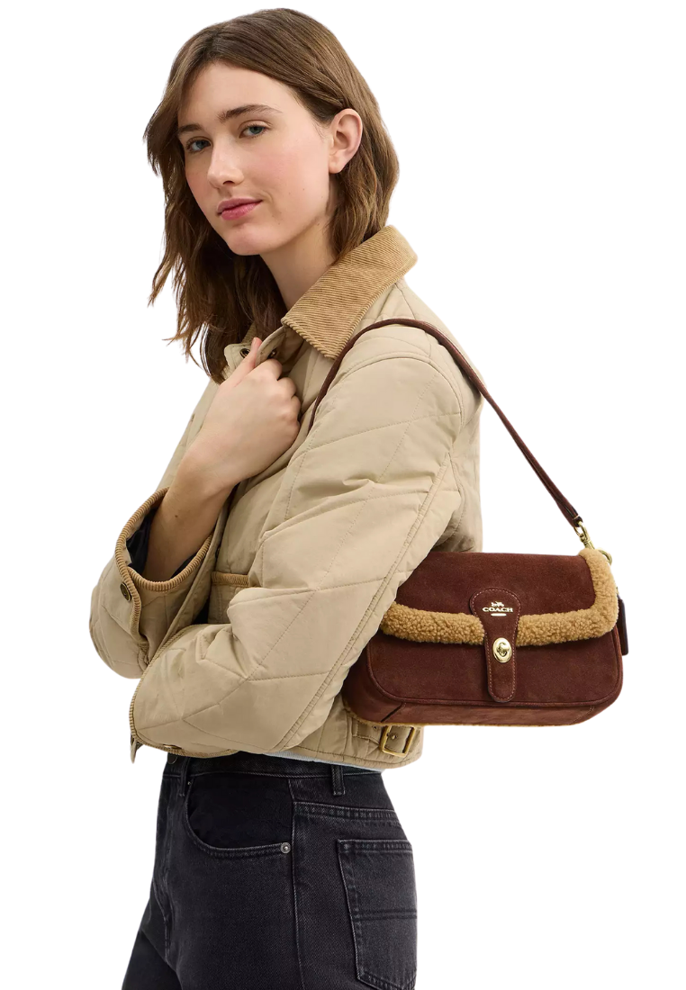 ( PREORDER ) Coach Hadley Shoulder Bag In Vintage Brown Multi CDL68