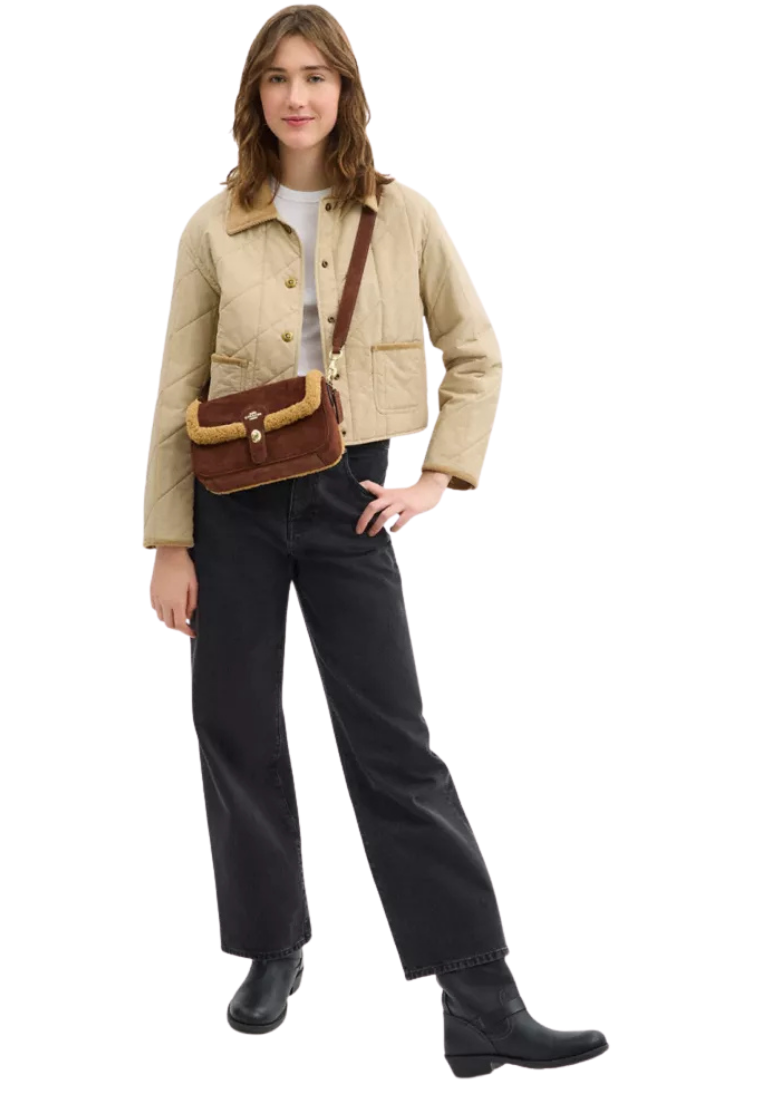 ( PREORDER ) Coach Hadley Shoulder Bag In Vintage Brown Multi CDL68