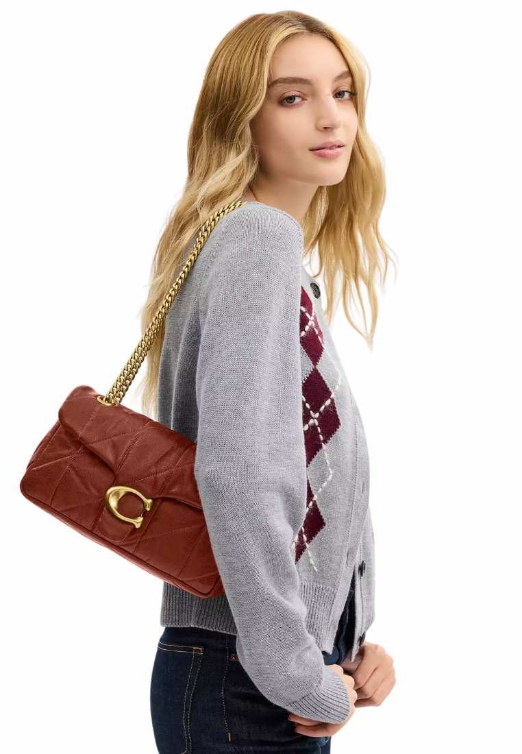 ( PREORDER ) Coach Tabby 26 With Quilting Shoulder Bag In Brass Pecan CCW32