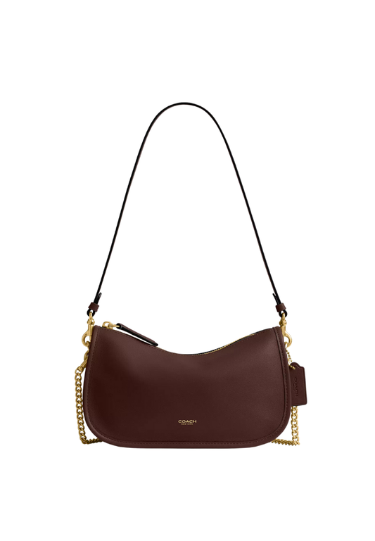( PREORDER ) Coach Waverly Shoulder Bag In Brass Maple CCC36