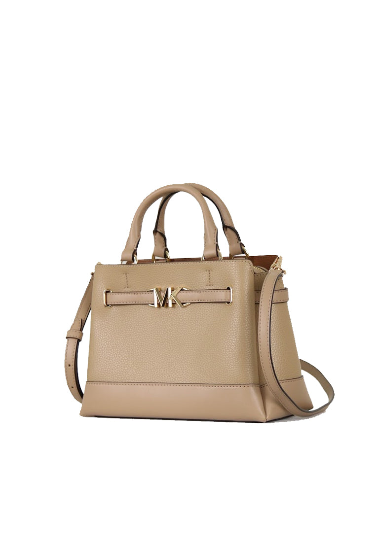 Michael Kors Reed Belted Satchel Bag Small In Camel 35S3G6RS1T