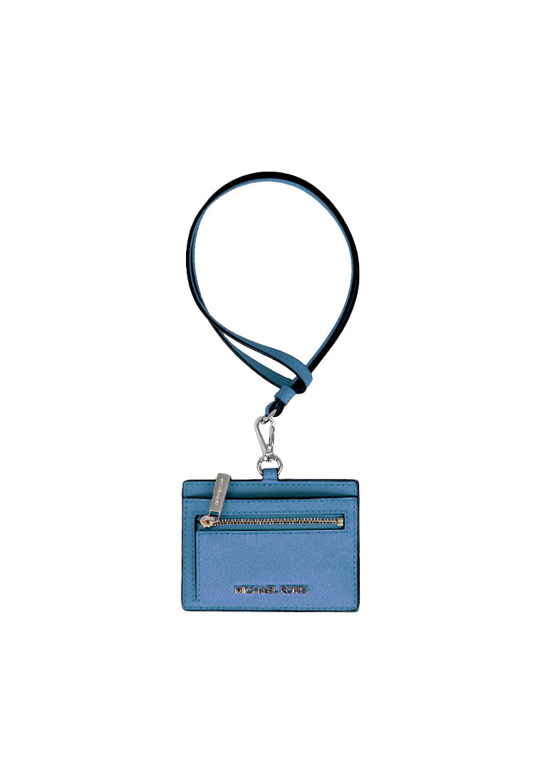 Michael Kors Jet Set Travel Lanyard Saffiano Leather In Teal 35S3STVD3L