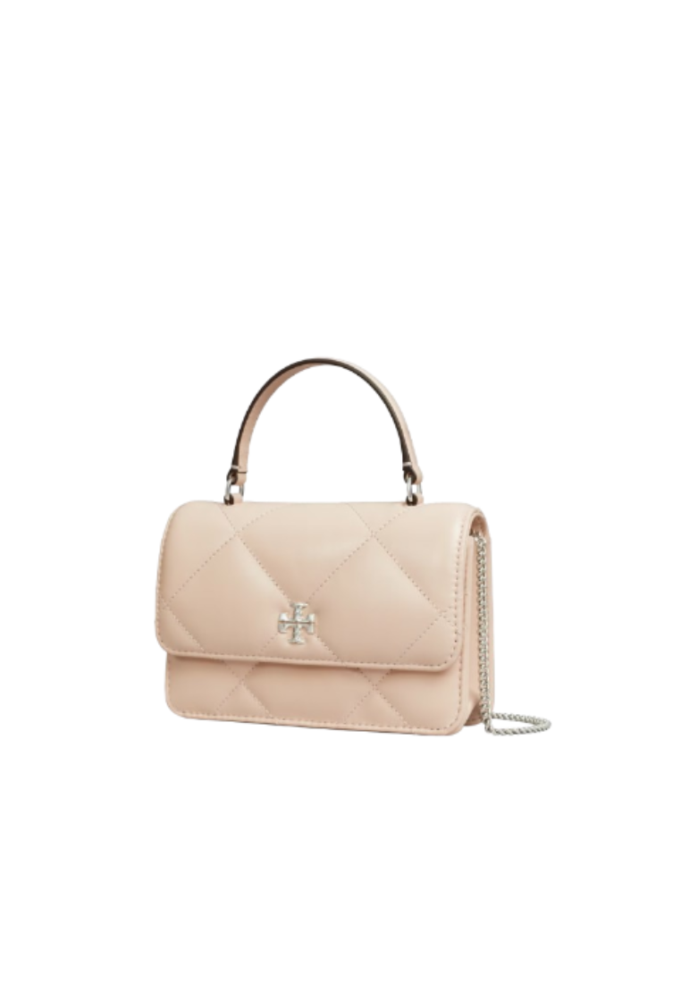 ( PREORDER ) Tory Burch Mini Kira Diamond Quilt Crossbody Bag In Soft Pink 158326