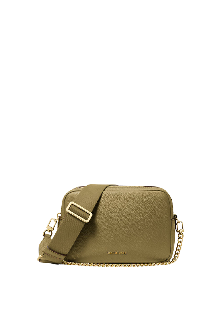 ( PREORDER ) Michael Kors Bryant Medium Pebbled Leather Camera Crossbody Bag In Pistachio 32S5GYTC5L