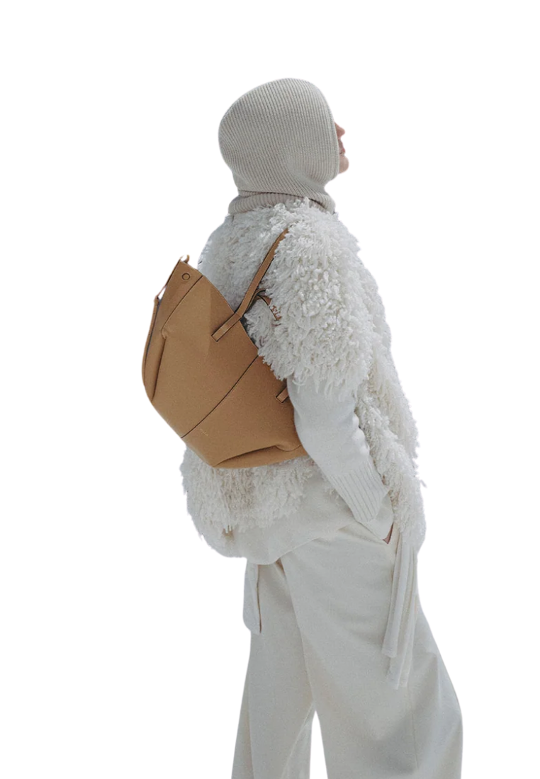 ( PREORDER ) Polene Cyme Mini Tote Bag In Ocher
