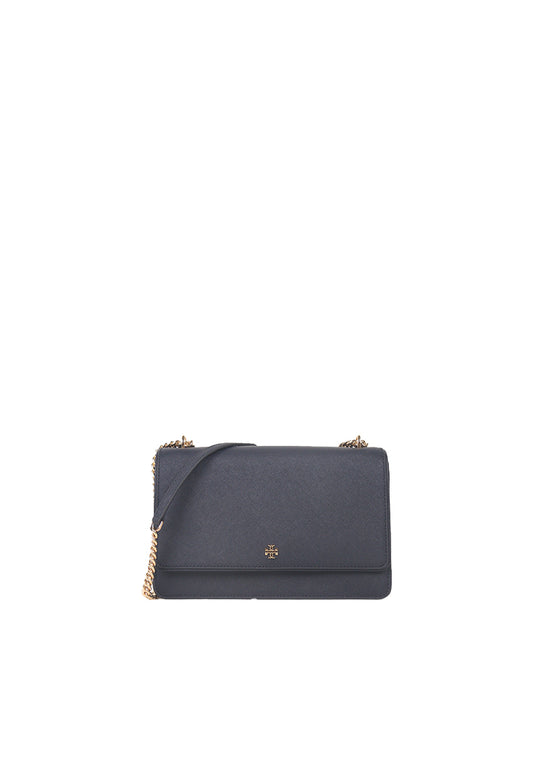 Tory Burch Emerson Flap Adjustable Shoulder Bag In Tory Navy 160649