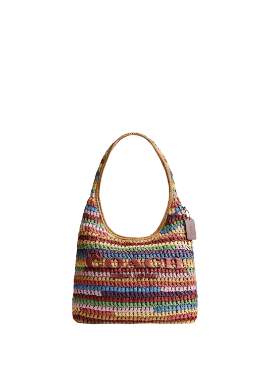 ( PREORDER ) Coach Brooklyn 34 Shoulder Bag In Brass Multi CDZ40