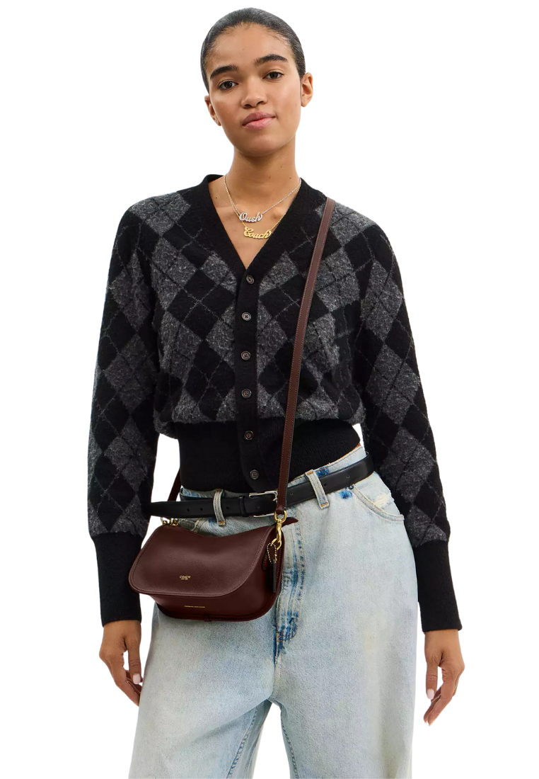 ( PREORDER ) Coach Waverly Shoulder Bag In Brass Maple CCC36