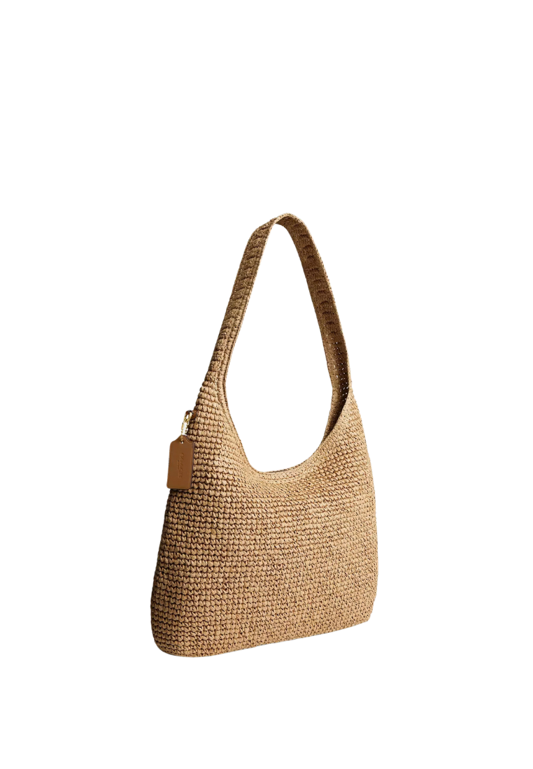 ( PREORDER ) Coach Brooklyn 34 Shoulder Bag In Brass Natural CDZ38