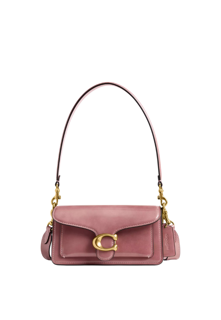 ( PREORDER ) Coach Tabby 20 Shoulder Bag In Brass Peony CW632