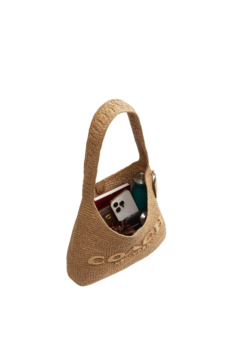 ( PREORDER ) Coach Brooklyn 34 Shoulder Bag In Brass Natural CDZ38