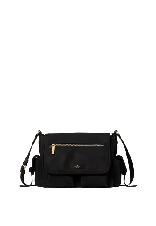 Kate Spade Carter Ksnyl Cargo Messenger Bag In Black KN672