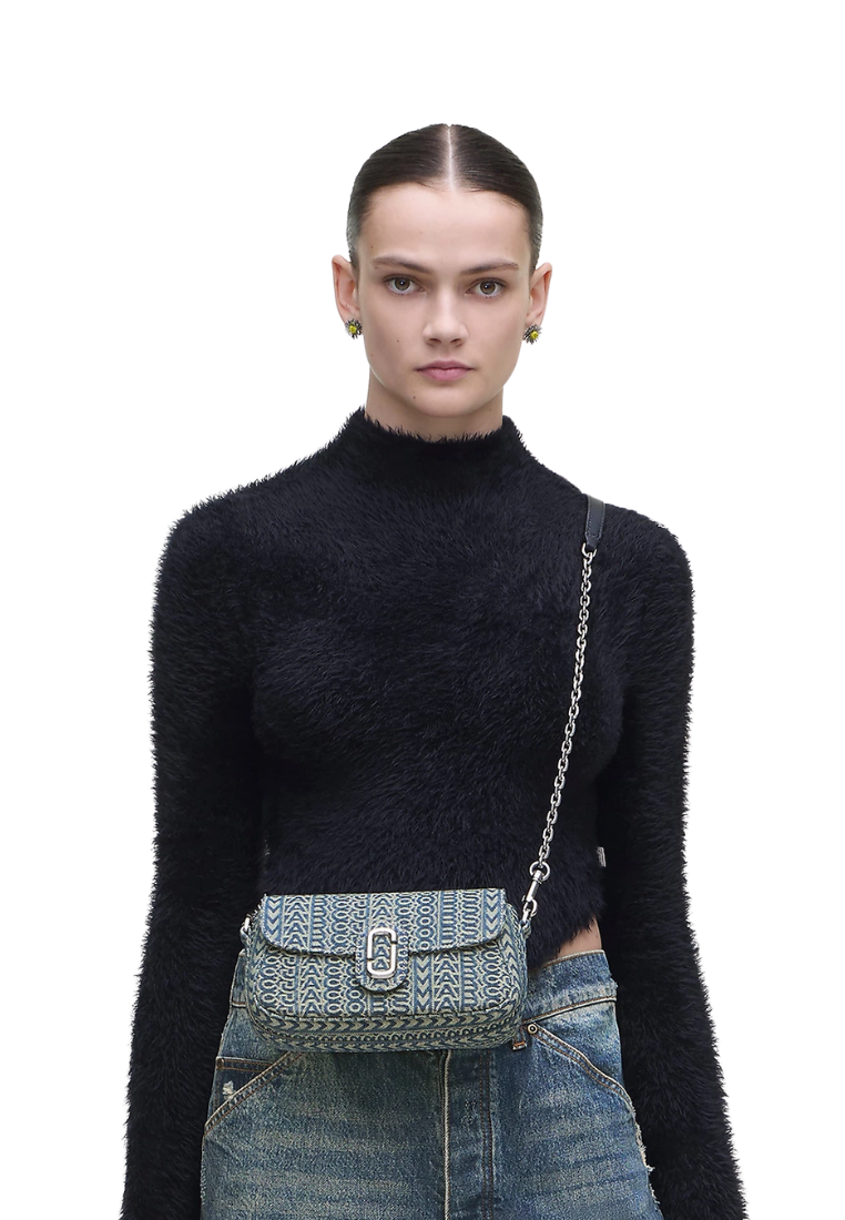 ( PREORDER ) Marc Jacobs Sun-Faded Shoulder Bag In Indigo Blue 2P4HSH081H03