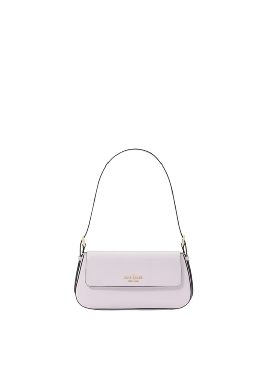 ( PREORDER ) Kate Spade Madison Saffiano Leather Small Flap Shoulder Bag In Frosted Blueberry KK952
