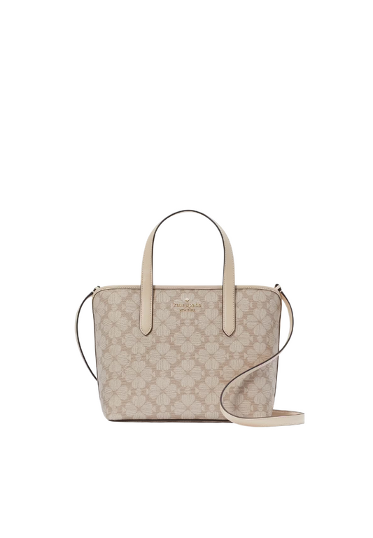 Kate Spade Signature Spade Flower Tote Bag Small In Dark Beige KH425