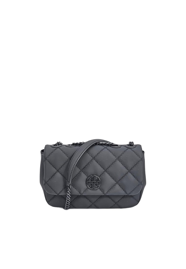 Tory Burch Willa Matte Small Adjustable Shoulder Bag In Black 149682