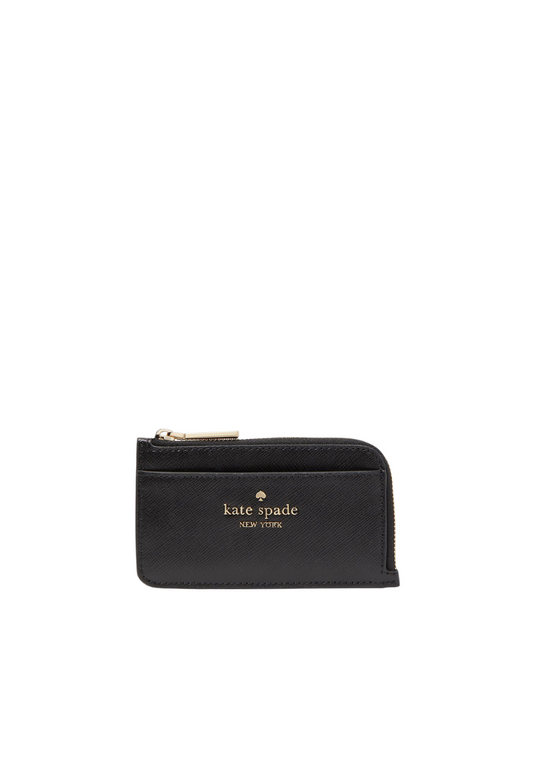 Kate Spade Madison Card Case Top Zip In Black KC583