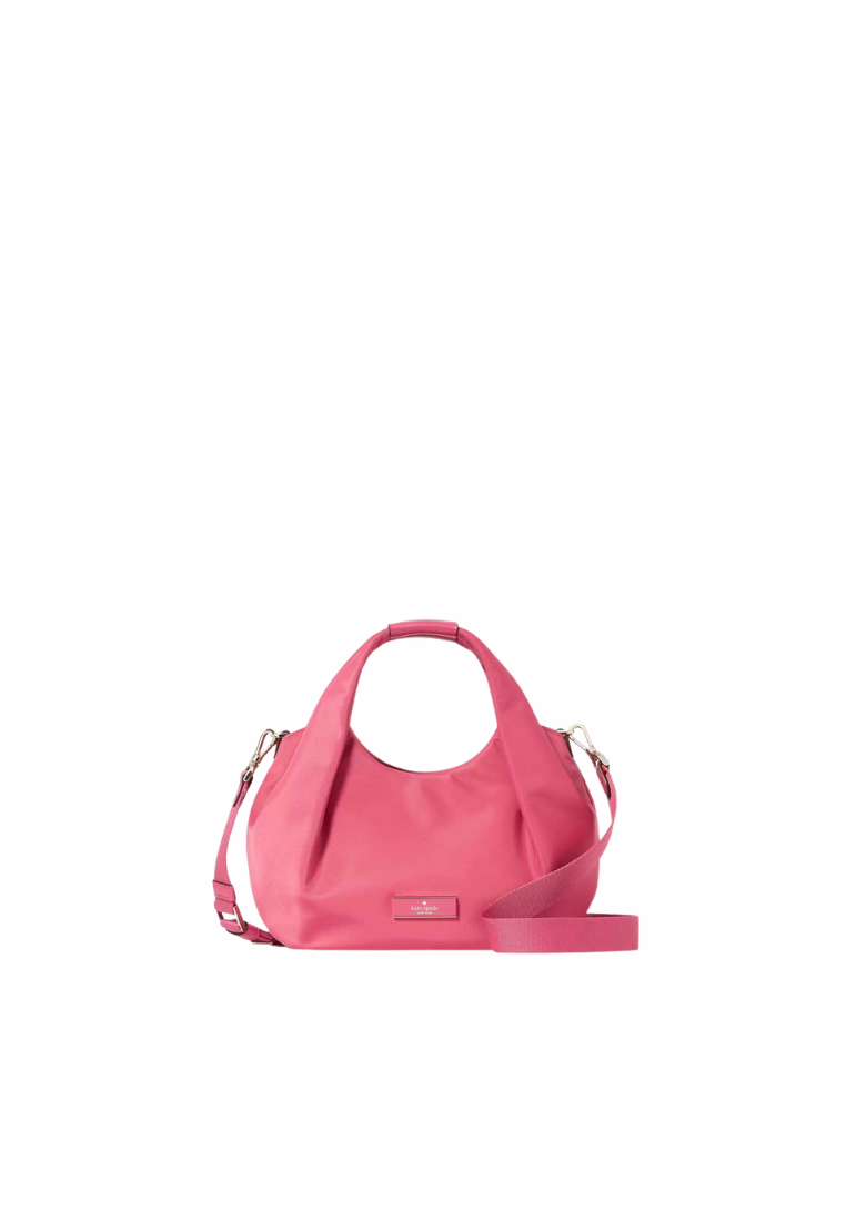 Kate Spade Carter Nylon Small Pleated Crossbody Bag In Rose Oil KL965