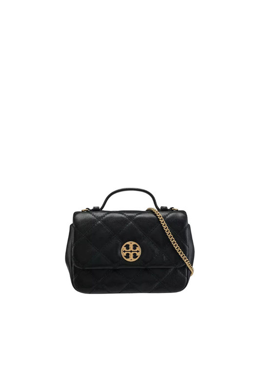 Tory Burch Willa Mini Top Handle Crossbody Bag In Black 153399