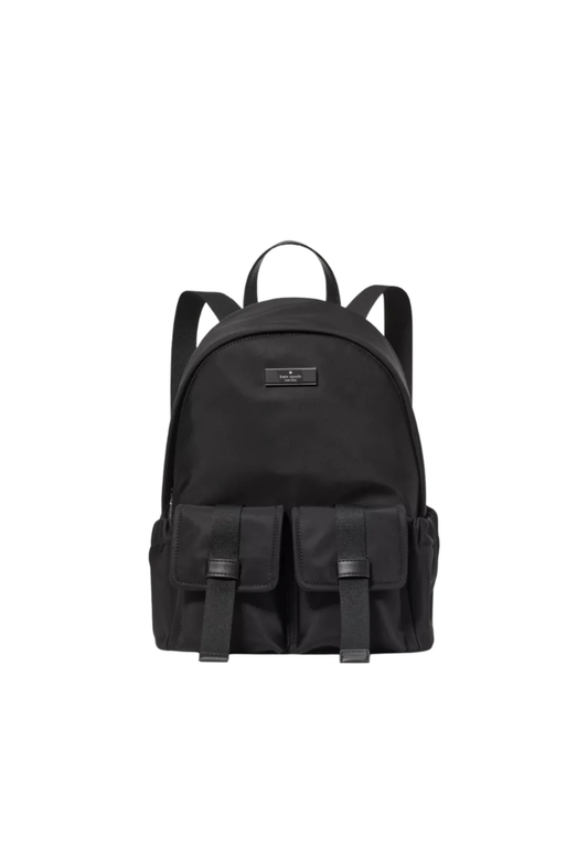 Kate Spade Carter Ksnyl Cargo Backpack In Black KN671