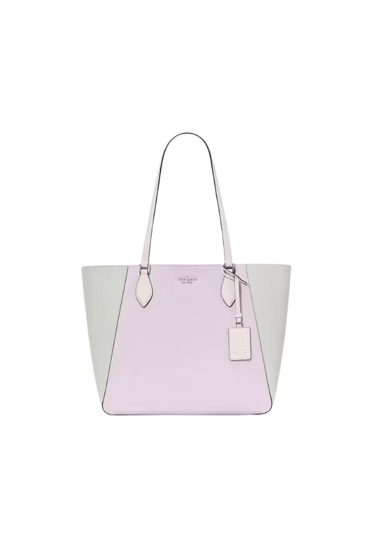 Kate Spade Poppy Colorblock Large Tote Bag In Violet Mist KG757