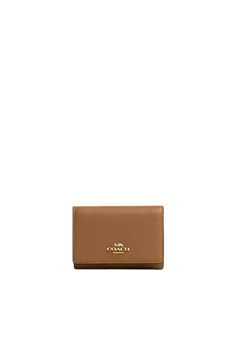Coach Micro Wallet In Honey Brown CR799