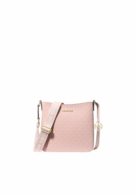 Michael Kors Jet Set Small Crossbody Bag Signature Logo In Powder Blush 35T5GTVC5V