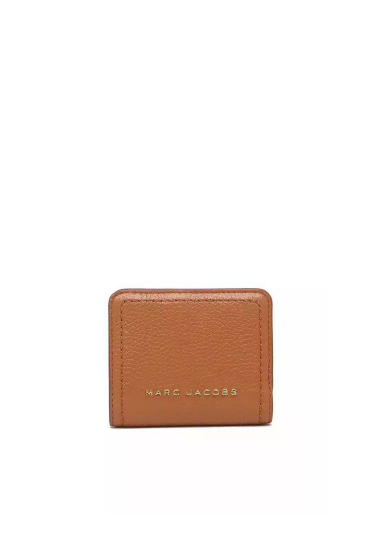 Marc Jacobs Groove Mini Wallet Compact In Smoked Almond S101L01SP21