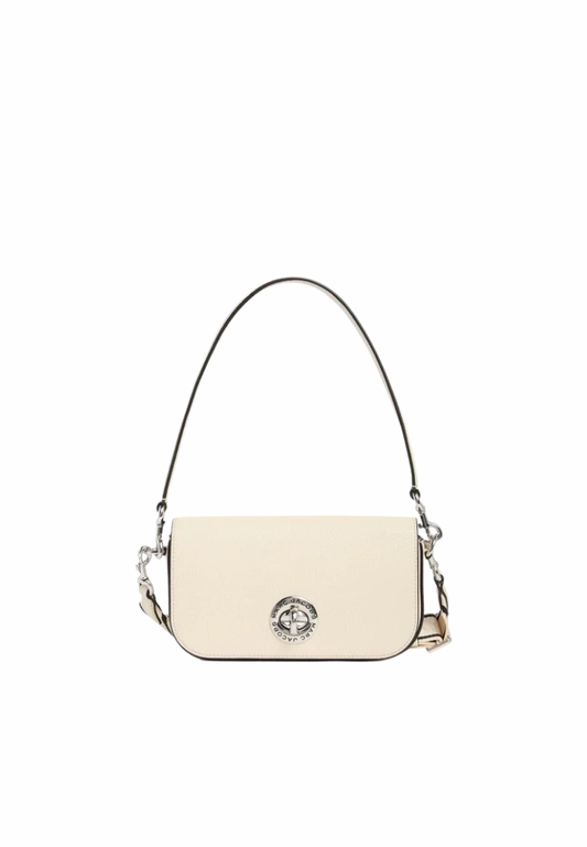 Marc Jacobs Signet Turnlock Small Shoulder Bag In Marshmallow 4R3HSH007H02