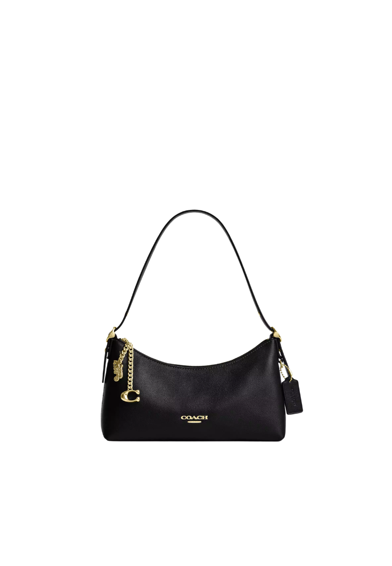 ( PREORDER ) Coach Emeilia Shoulder Bag In Gold Black CFO89