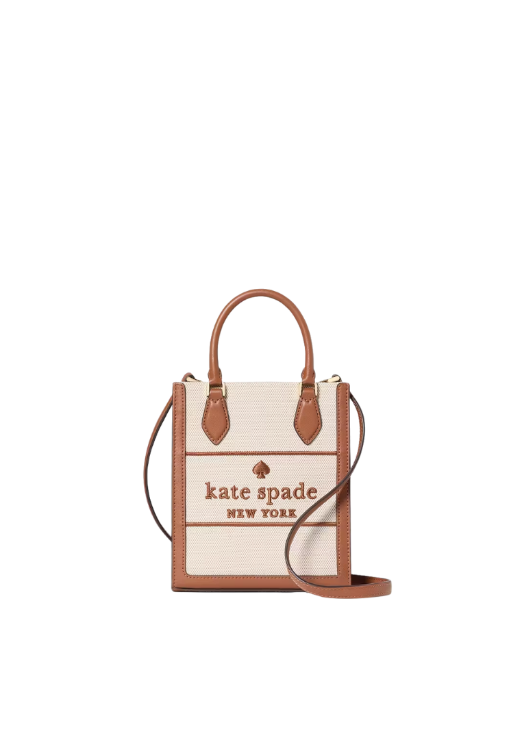 Kate Spade Ellie Canvas Mini Tote Bag In Warm Ginger KK235