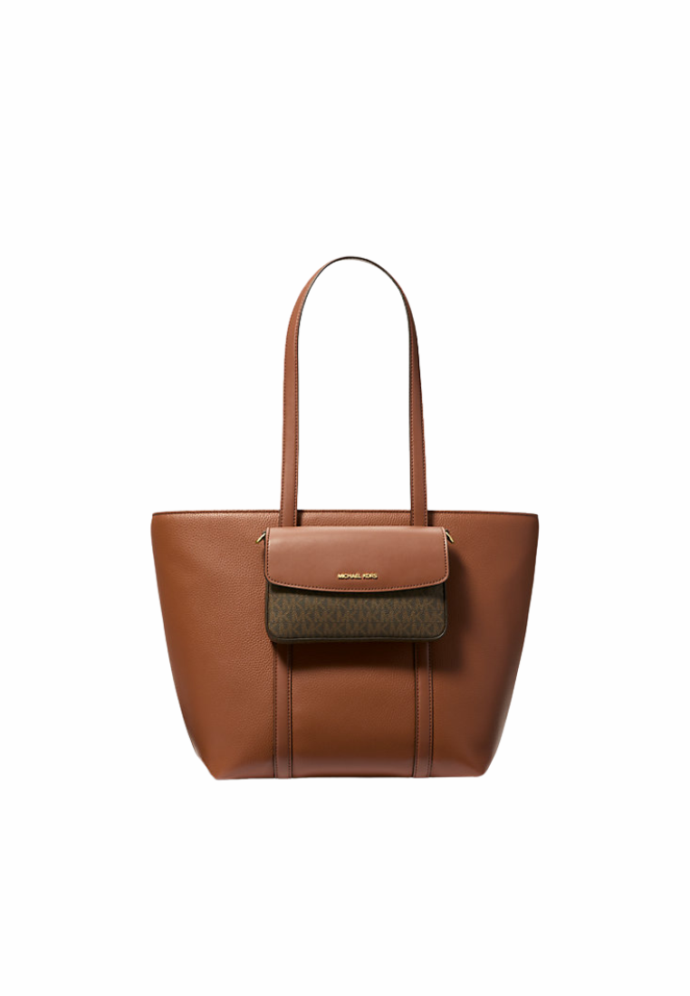 Michael Kors Jet Set 2-in-1 Logo Tote Bag In Luggage 35S5GTVT3L