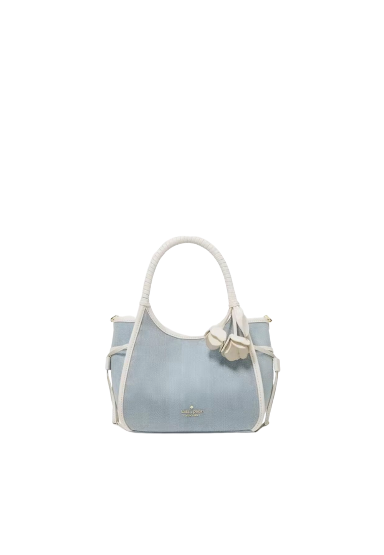 Kate Spade Stash Mini Carryall Bag Denim Floral In Blue Multi KN649