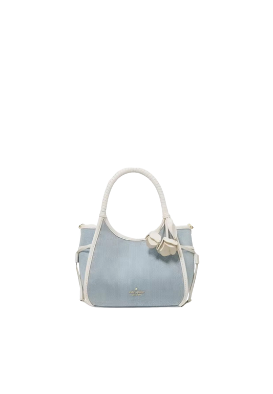 Kate Spade Stash Mini Carryall Bag Denim Floral In Blue Multi KN649