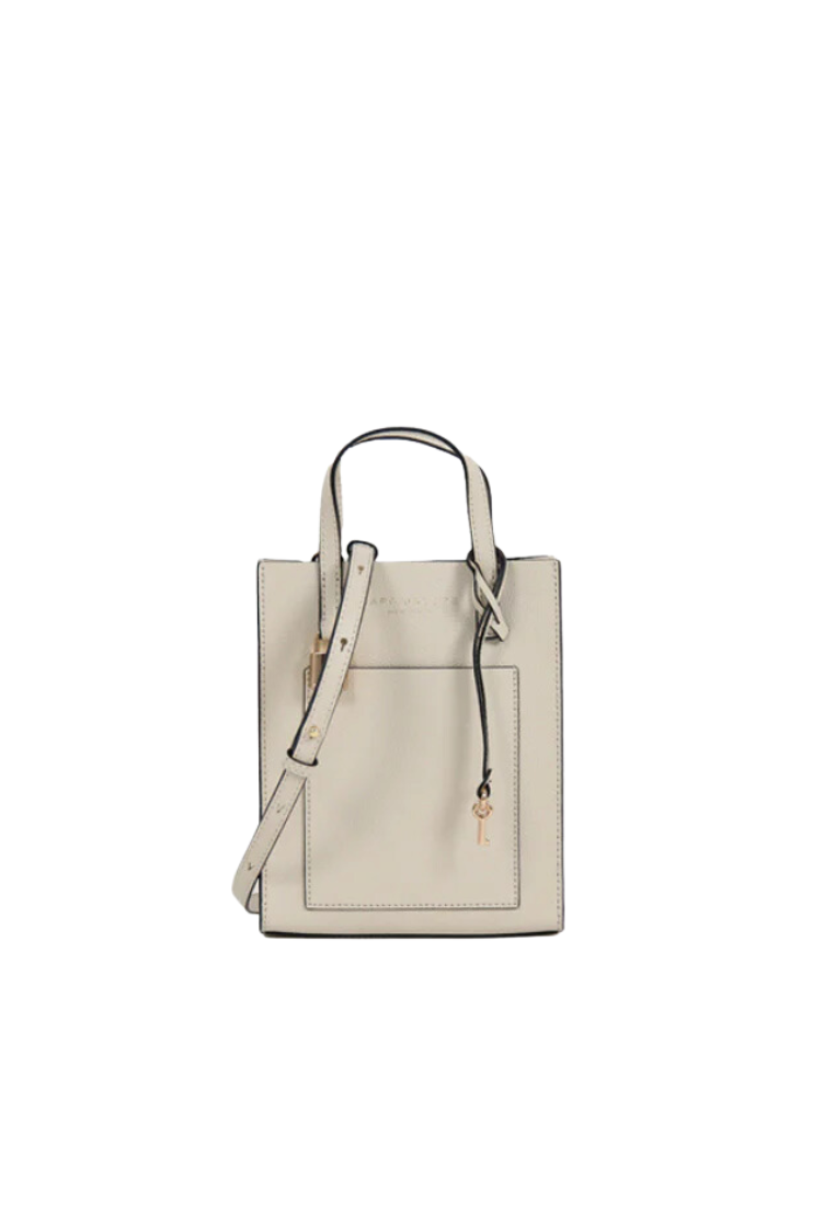 Marc Jacobs Micro Mini The Grind Tote Bag In Marshmallow H001L03FA22