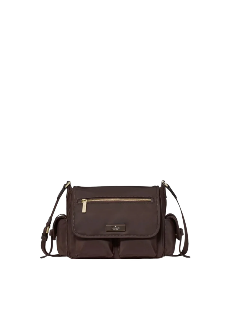 Kate Spade Carter Ksnyl Cargo Messenger Bag In Hot Fudge KN672