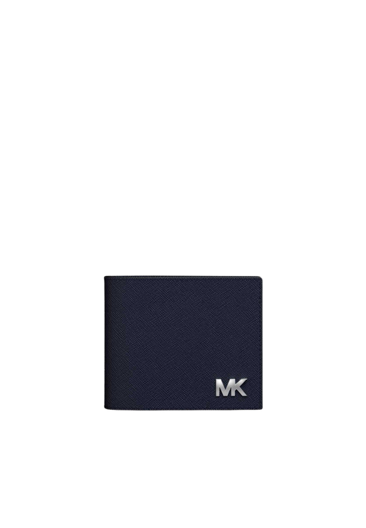 Michael Kors Cooper Billfold Wallet With Passcase In Navy Blue Marine 36S5LCOF2U