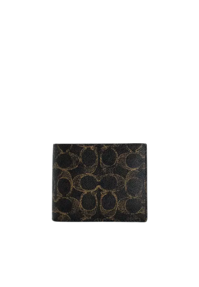 Coach 3-In-1 Wallet In Loved Signature Canvas In Brown CEC01