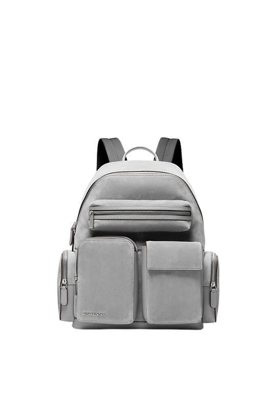 ( PREORDER ) Michael Kors Dakota Suede Cargo Backpack In Quarry Grey 33F5BHDB7S